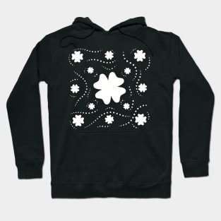 White Clover Pattern Hoodie